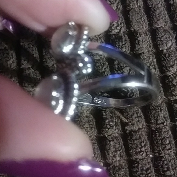 SOLD New Sterling silver sz 7 opal ring - Picture 3 of 4